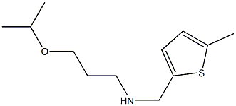 [(5-methylthiophen-2-yl)methyl][3-(propan-2-yloxy)propyl]amine Struktur