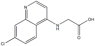 [(7-chloroquinolin-4-yl)amino]acetic acid Struktur