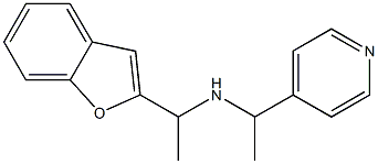 [1-(1-benzofuran-2-yl)ethyl][1-(pyridin-4-yl)ethyl]amine Struktur