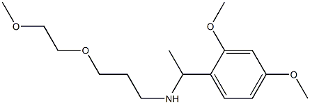 [1-(2,4-dimethoxyphenyl)ethyl][3-(2-methoxyethoxy)propyl]amine Struktur