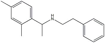 [1-(2,4-dimethylphenyl)ethyl](2-phenylethyl)amine Struktur