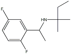 [1-(2,5-difluorophenyl)ethyl](2-methylbutan-2-yl)amine Struktur