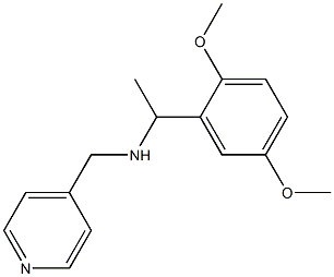 [1-(2,5-dimethoxyphenyl)ethyl](pyridin-4-ylmethyl)amine Struktur