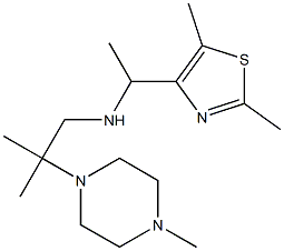 [1-(2,5-dimethyl-1,3-thiazol-4-yl)ethyl][2-methyl-2-(4-methylpiperazin-1-yl)propyl]amine Struktur