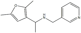 [1-(2,5-dimethylfuran-3-yl)ethyl](pyridin-3-ylmethyl)amine Struktur