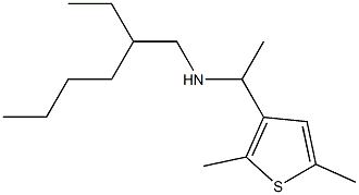 [1-(2,5-dimethylthiophen-3-yl)ethyl](2-ethylhexyl)amine Struktur