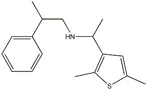 [1-(2,5-dimethylthiophen-3-yl)ethyl](2-phenylpropyl)amine Struktur