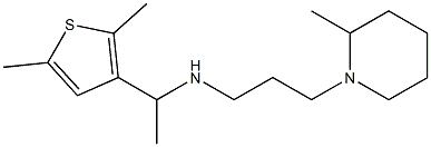 [1-(2,5-dimethylthiophen-3-yl)ethyl][3-(2-methylpiperidin-1-yl)propyl]amine Struktur