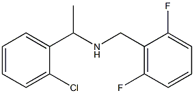 [1-(2-chlorophenyl)ethyl][(2,6-difluorophenyl)methyl]amine Struktur