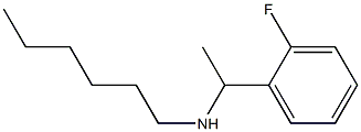 [1-(2-fluorophenyl)ethyl](hexyl)amine Struktur