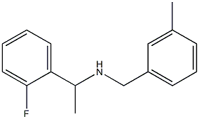 [1-(2-fluorophenyl)ethyl][(3-methylphenyl)methyl]amine Struktur