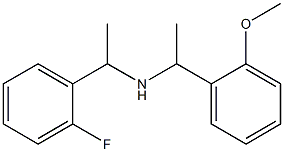 [1-(2-fluorophenyl)ethyl][1-(2-methoxyphenyl)ethyl]amine Struktur