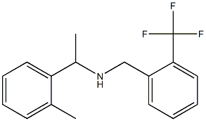 [1-(2-methylphenyl)ethyl]({[2-(trifluoromethyl)phenyl]methyl})amine Struktur