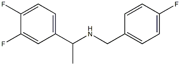 [1-(3,4-difluorophenyl)ethyl][(4-fluorophenyl)methyl]amine Struktur