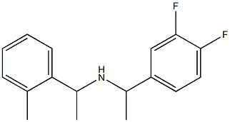 [1-(3,4-difluorophenyl)ethyl][1-(2-methylphenyl)ethyl]amine Struktur