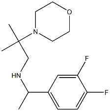 [1-(3,4-difluorophenyl)ethyl][2-methyl-2-(morpholin-4-yl)propyl]amine Struktur