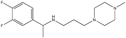 [1-(3,4-difluorophenyl)ethyl][3-(4-methylpiperazin-1-yl)propyl]amine Struktur