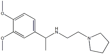 [1-(3,4-dimethoxyphenyl)ethyl][2-(pyrrolidin-1-yl)ethyl]amine Struktur