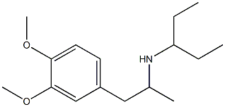 [1-(3,4-dimethoxyphenyl)propan-2-yl](pentan-3-yl)amine Struktur