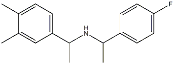 [1-(3,4-dimethylphenyl)ethyl][1-(4-fluorophenyl)ethyl]amine Struktur