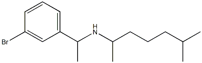 [1-(3-bromophenyl)ethyl](6-methylheptan-2-yl)amine Struktur