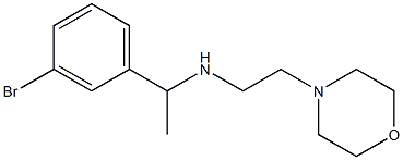 [1-(3-bromophenyl)ethyl][2-(morpholin-4-yl)ethyl]amine Struktur