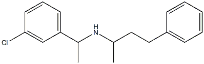 [1-(3-chlorophenyl)ethyl](4-phenylbutan-2-yl)amine Struktur