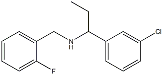 [1-(3-chlorophenyl)propyl][(2-fluorophenyl)methyl]amine Struktur