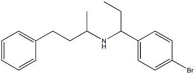 [1-(4-bromophenyl)propyl](4-phenylbutan-2-yl)amine Struktur