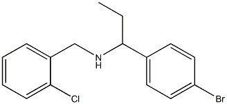 [1-(4-bromophenyl)propyl][(2-chlorophenyl)methyl]amine Struktur