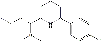 [1-(4-chlorophenyl)butyl][2-(dimethylamino)-4-methylpentyl]amine Struktur