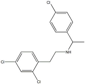 [1-(4-chlorophenyl)ethyl][2-(2,4-dichlorophenyl)ethyl]amine Struktur