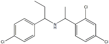 [1-(4-chlorophenyl)propyl][1-(2,4-dichlorophenyl)ethyl]amine Struktur