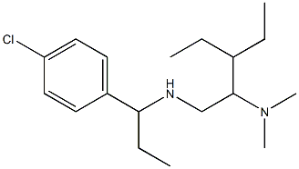 [1-(4-chlorophenyl)propyl][2-(dimethylamino)-3-ethylpentyl]amine Struktur