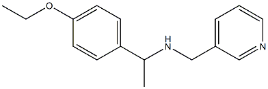 [1-(4-ethoxyphenyl)ethyl](pyridin-3-ylmethyl)amine Struktur