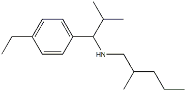 [1-(4-ethylphenyl)-2-methylpropyl](2-methylpentyl)amine Struktur