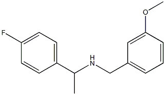 [1-(4-fluorophenyl)ethyl][(3-methoxyphenyl)methyl]amine Struktur