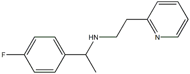 [1-(4-fluorophenyl)ethyl][2-(pyridin-2-yl)ethyl]amine Struktur