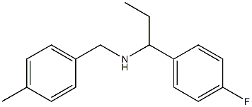 [1-(4-fluorophenyl)propyl][(4-methylphenyl)methyl]amine Struktur