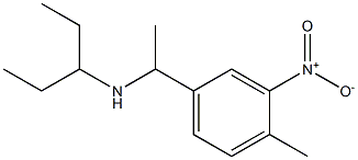 [1-(4-methyl-3-nitrophenyl)ethyl](pentan-3-yl)amine Struktur