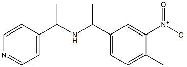 [1-(4-methyl-3-nitrophenyl)ethyl][1-(pyridin-4-yl)ethyl]amine Struktur