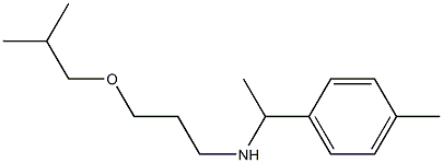 [1-(4-methylphenyl)ethyl][3-(2-methylpropoxy)propyl]amine Struktur