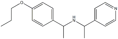 [1-(4-propoxyphenyl)ethyl][1-(pyridin-4-yl)ethyl]amine Struktur