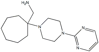 [1-(4-pyrimidin-2-ylpiperazin-1-yl)cycloheptyl]methylamine Struktur