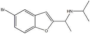 [1-(5-bromo-1-benzofuran-2-yl)ethyl](propan-2-yl)amine Struktur