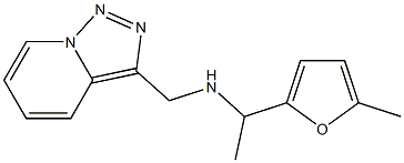 [1-(5-methylfuran-2-yl)ethyl]({[1,2,4]triazolo[3,4-a]pyridin-3-ylmethyl})amine Struktur