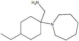 [1-(azepan-1-yl)-4-ethylcyclohexyl]methanamine Struktur