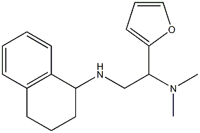 [1-(furan-2-yl)-2-(1,2,3,4-tetrahydronaphthalen-1-ylamino)ethyl]dimethylamine Struktur