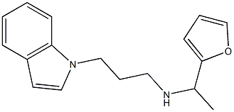 [1-(furan-2-yl)ethyl][3-(1H-indol-1-yl)propyl]amine Struktur