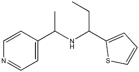 [1-(pyridin-4-yl)ethyl][1-(thiophen-2-yl)propyl]amine Struktur